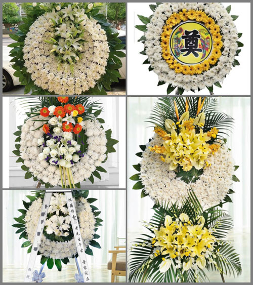 安徽亳州市涡阳县牌坊镇高庄村花圈速递
